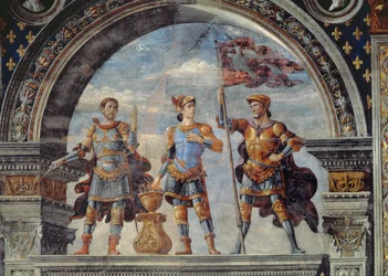 Brutus, Mucius Scaevola et Furio Camillo (détail)